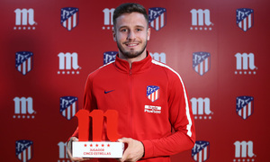Saúl is our #Jugador5EstrellasATM Player of the Month